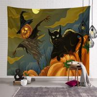 Polyester Tapestry Halloween Design printed PC