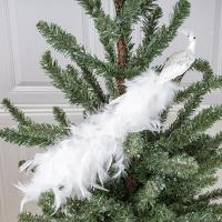 Feather Kerstboom hangende Decoratie Witte stuk