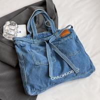 Denim Easy Matching Shoulder Bag large capacity PC