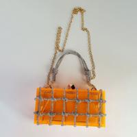 Acrylic Crossbody Bag transparent Solid PC