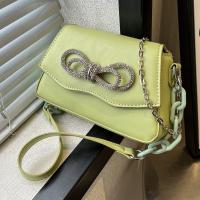 PU Leather Box Bag Shoulder Bag with chain & soft surface PC