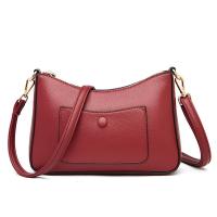 PU Leather Shoulder Bag with extra hanging strap & soft surface PC