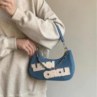 Denim Crossbody Tas Brief Blauwe stuk