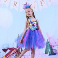 Fibra química & Poliéster Traje de sirena de los niños, multicolor,  trozo