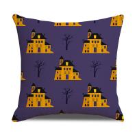 Linen Throw Pillow Covers Halloween Design & durable printed PC