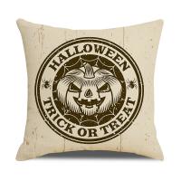 Linen Throw Pillow Covers Halloween Design & durable printed PC