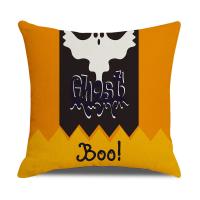 Linen Throw Pillow Covers Halloween Design & durable printed PC