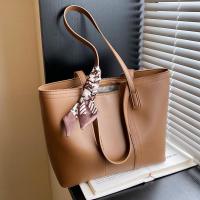 PU Leather Tote Bag Shoulder Bag large capacity & soft surface PC