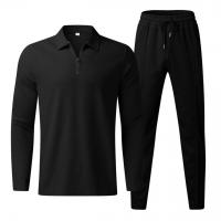 Polyester Men Casual Set & two piece & loose Pants & top Set