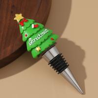 Resin & Silicone & Zinc Alloy Creative Wine Stopper tight seal & christmas design PC