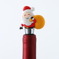 PVC & Zinc Alloy Creative Wine Stopper christmas design PC