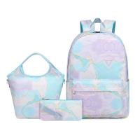 Polyester Backpack hardwearing & three piece & waterproof Marbling Set