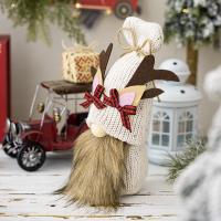 Stone & PP Cotton & Cloth & PVC Creative Plush Doll christmas design brown PC