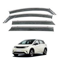 Acrylic & Stainless Steel Side Window Visor four piece Set