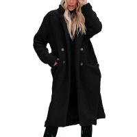 Viscose Fiber Women Overcoat & loose & thermal Solid PC