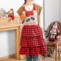 Linen Aprons christmas design plaid PC