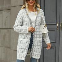 Polyamide & Polyester Femmes Long Cardigan Plaid plus de couleurs pour le choix pièce