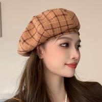 Woollen Tuch Berets, Gedruckt, Plaid, mehr Farben zur Auswahl,  Stück