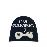 Acrylic Easy Matching Knitted Hat thermal printed letter PC