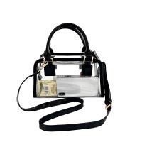 Pvc Crossbody Tas Solide Zwarte stuk