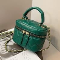 PU Leather Handbag with chain & soft surface PC