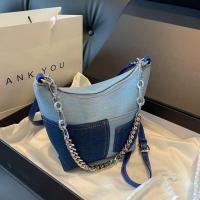 Denim Shoulder Bag with chain & soft surface PC