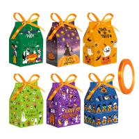 Cardboard Creative Halloween Candy Box Halloween Design mixed pattern mixed colors Set