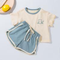 Cotton Children Clothes Set & two piece & thermal patchwork Solid Set