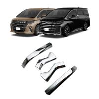 Toyota 23 Alphard/Vellfire 40 series Rear View Mirror Sticker four piece silver Set