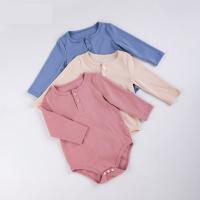 Cotton Slim Crawling Baby Suit patchwork Solid PC