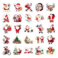 Pvc Decoratieve sticker Kerstman gemengde kleuren Zak