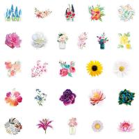 Pvc Decoratieve sticker Bloemen gemengde kleuren Zak