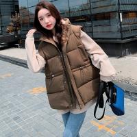 Polyester Slim Women Vest patchwork Solid PC