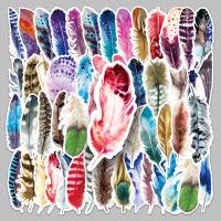 Drukgevoelige lijm & Pvc Decoratieve sticker Feather Zak