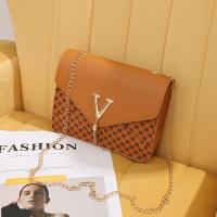 PU Leather Box Bag Shoulder Bag with chain & soft surface PC