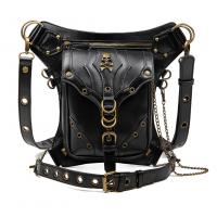 PU Leather Motorcycle Bag & Multifunction Shoulder Bag black PC