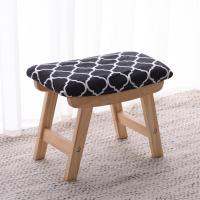 Cloth & Solid Wood Stool durable PC