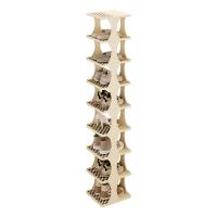 Plastic Schoenen Rack Organizer wit en zwart stuk