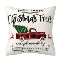 Polyester Throw Pillow Covers durable & christmas design printed PC