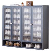 Bamboe & Acryl Schoenen Rack Organizer Grijs stuk