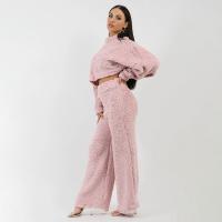 Polyester Ensemble occasionnel de femmes Pantalon & Retour au début plus de couleurs pour le choix Ensemble