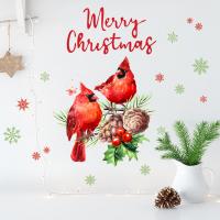 PVC Christmas Wall Stickers christmas design & waterproof Set