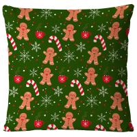 Linen Soft Pillow Case christmas design printed PC