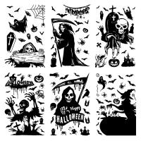 PVC Creative Decorative Sticker Halloween Design Cartoon PC