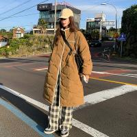 Polyester long style & windproof Women Parkas & thermal Solid PC