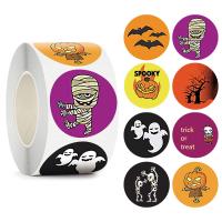 Copper Paper & Pressure-Sensitive Adhesive Decorative Sticker Halloween Design printed PC