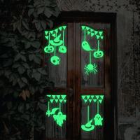 PVC Glass sticker Halloween Design & luminated Set