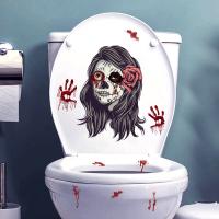 PVC Toilet Sticker Halloween Design Set