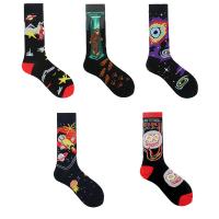 Polyester Unisex Knee Socks flexible & deodorant & breathable printed : Pair