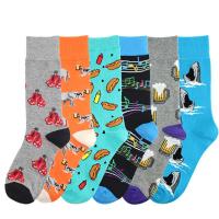 Cotton Unisex Knee Socks deodorant & sweat absorption & breathable printed : Pair